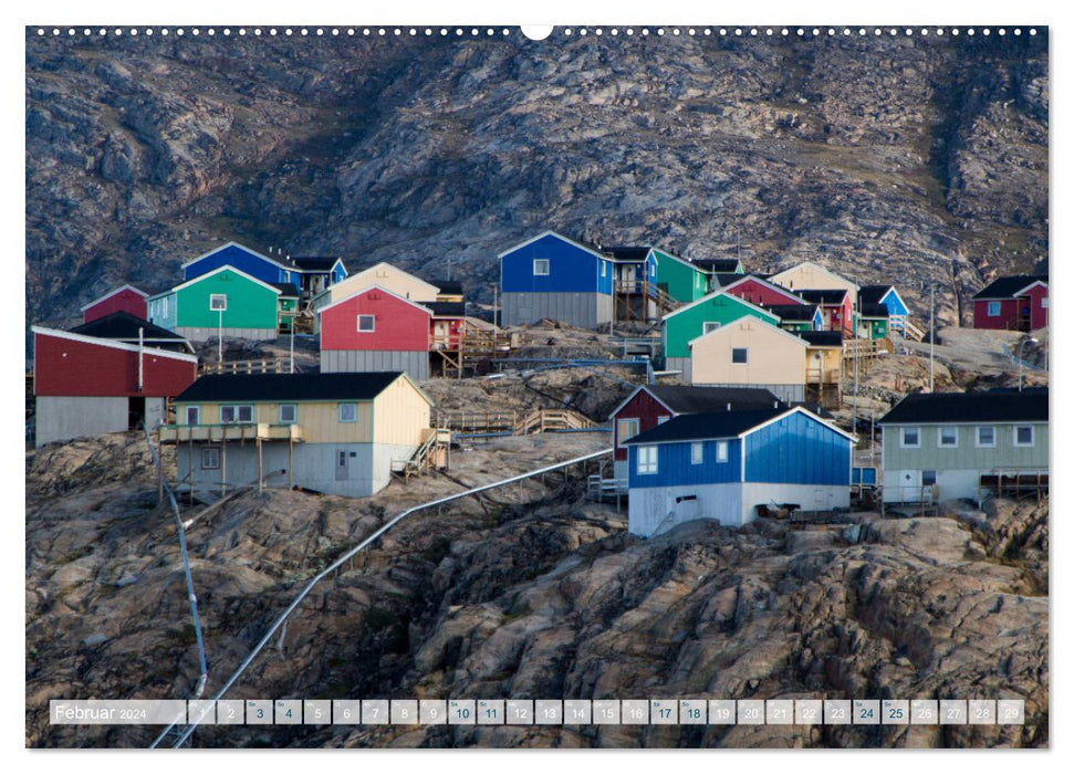 Groenland intensif (Calendrier mural CALVENDO 2024) 