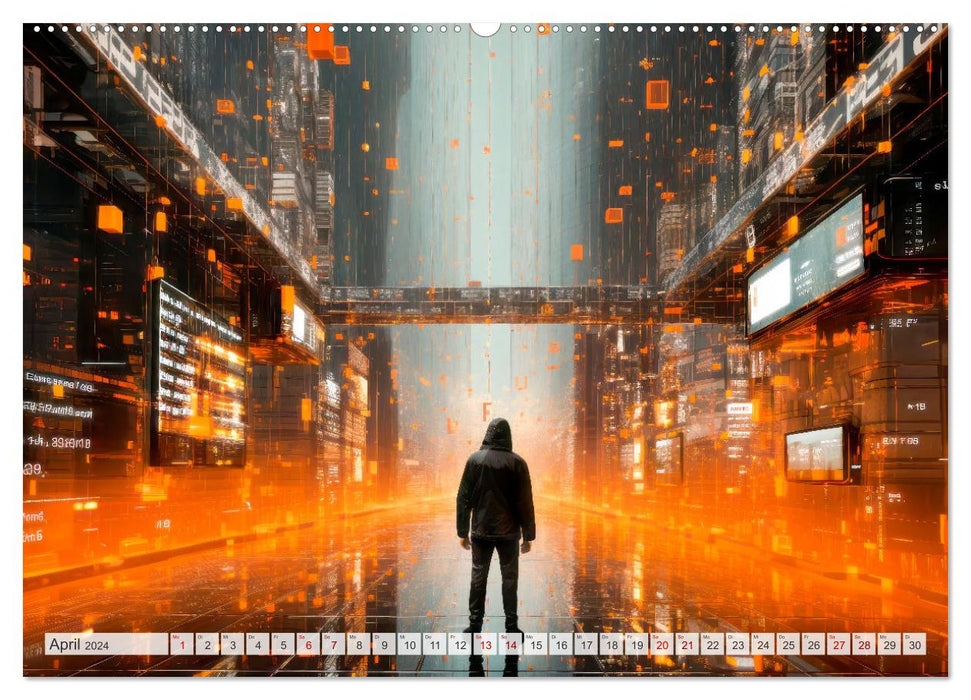 KI UND METAVERSE Algorithmen sowie virtuelle Realität (CALVENDO Wandkalender 2024)
