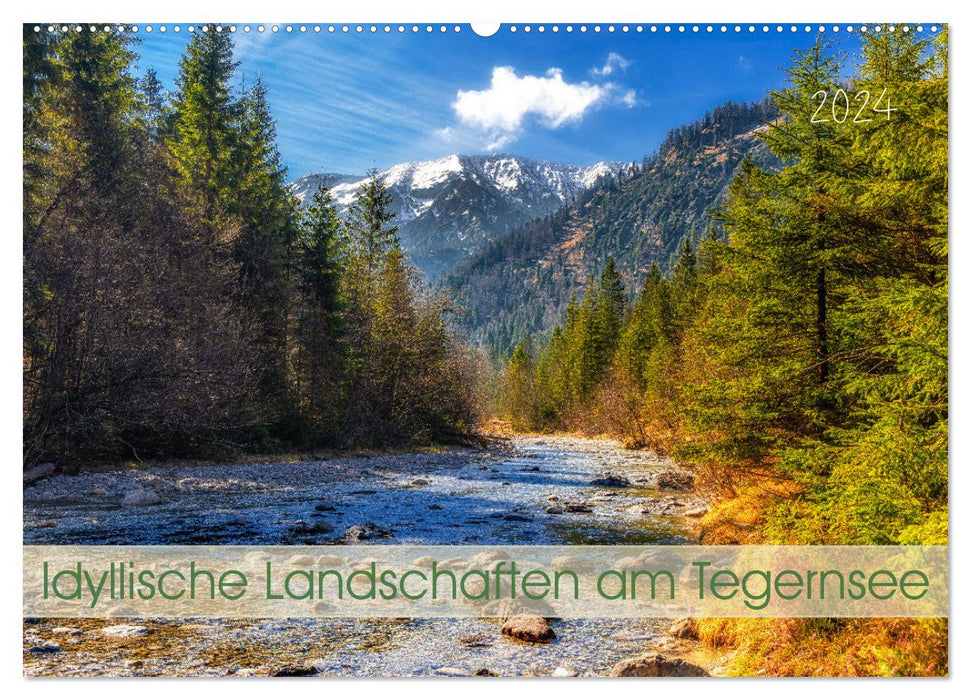Idyllische Landschaften am Tegernsee (CALVENDO Wandkalender 2024)