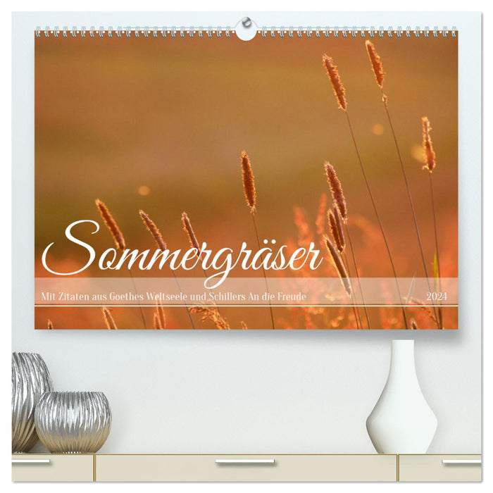 Graminées d'été (Calendrier mural CALVENDO Premium 2024) 