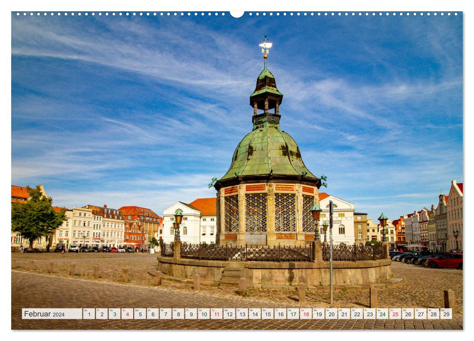 Wismar – Eine Hansestadt mit viel Charme (CALVENDO Wandkalender 2024)