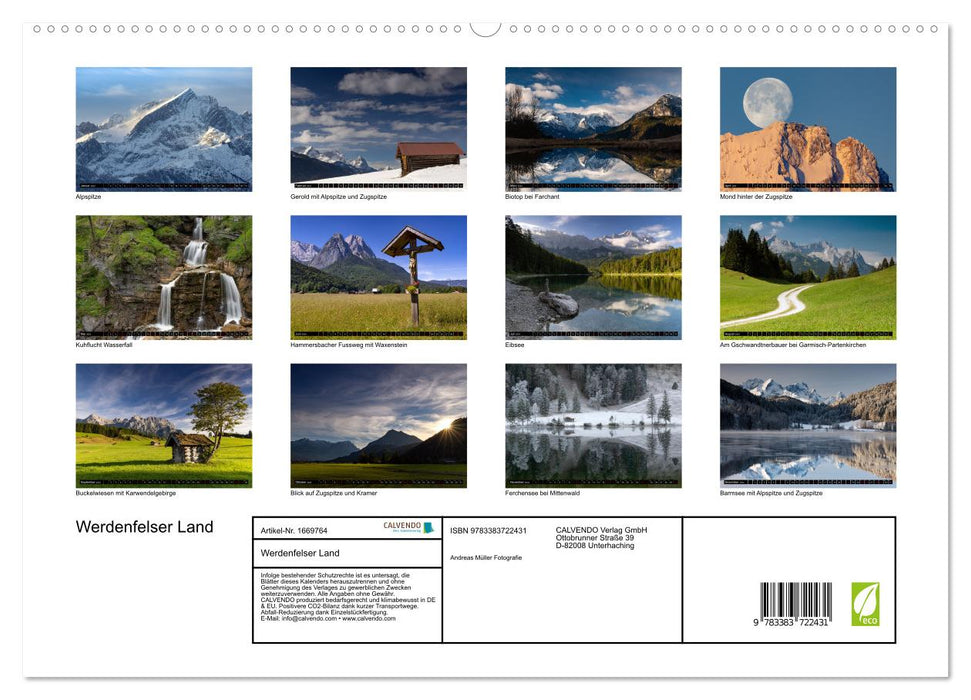 Werdenfelser Land (CALVENDO Premium Wandkalender 2024)