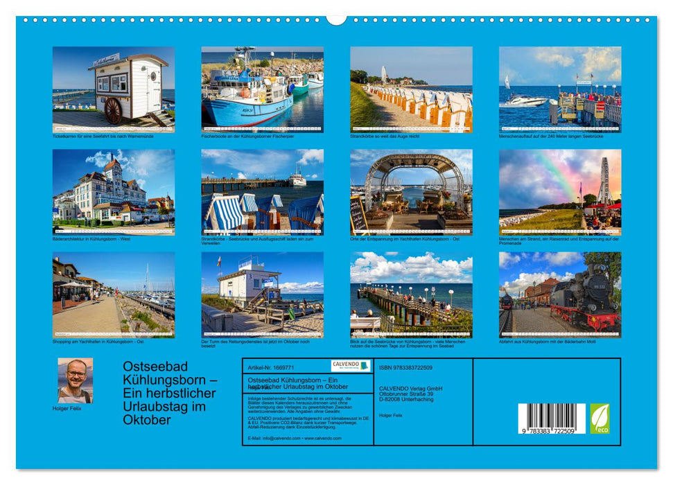 Ostseebad Kühlungsborn – Ein herbstlicher Urlaubstag im Oktober (CALVENDO Premium Wandkalender 2024)