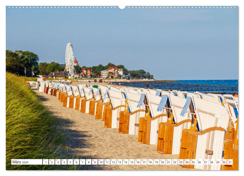 Ostseebad Kühlungsborn – Ein herbstlicher Urlaubstag im Oktober (CALVENDO Premium Wandkalender 2024)