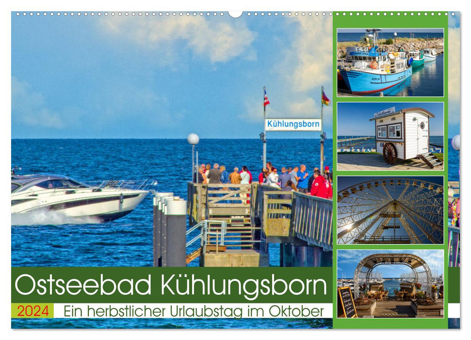 Ostseebad Kühlungsborn – Ein herbstlicher Urlaubstag im Oktober (CALVENDO Wandkalender 2024)