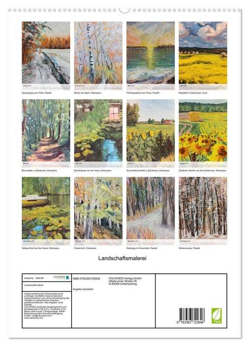Landschaftsmalerei (CALVENDO Premium Wandkalender 2024)
