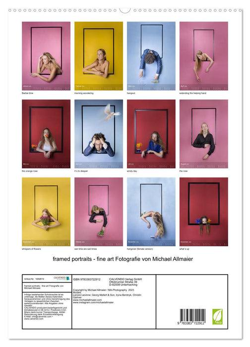 framed portraits - fine art Fotografie von Michael Allmaier (CALVENDO Premium Wandkalender 2024)