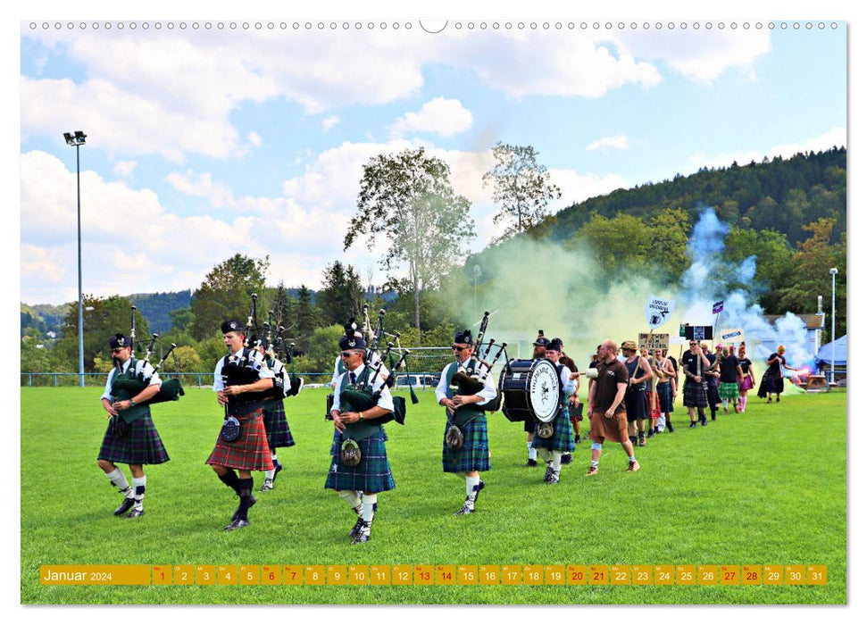 Traufgames Highlandgames in Albstadt - Pfeffingen (CALVENDO Wandkalender 2024)