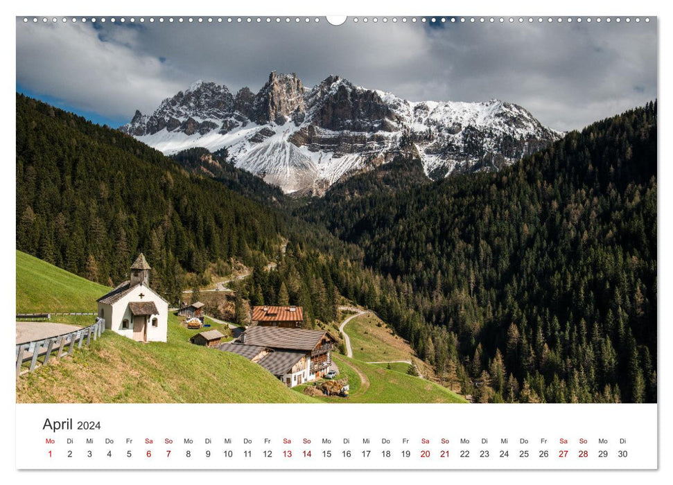 Ein Spaziergang in den Dolomiten (CALVENDO Premium Wandkalender 2024)