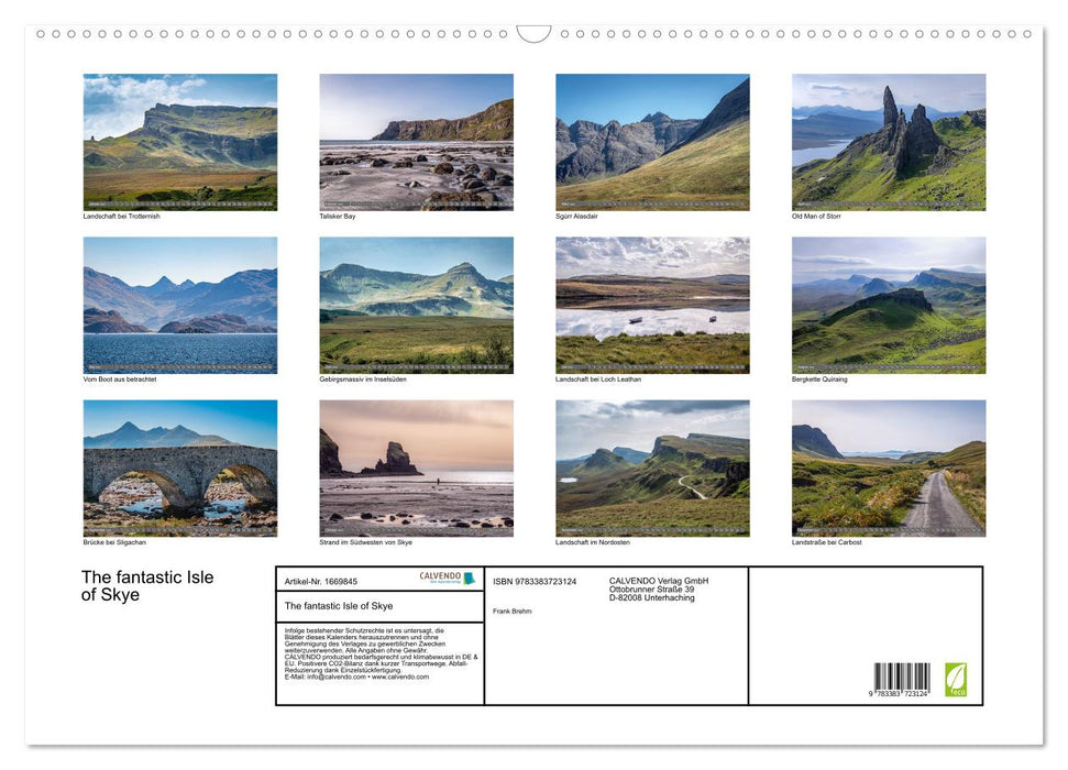 The fantastic Isle of Skye (CALVENDO Wandkalender 2024)