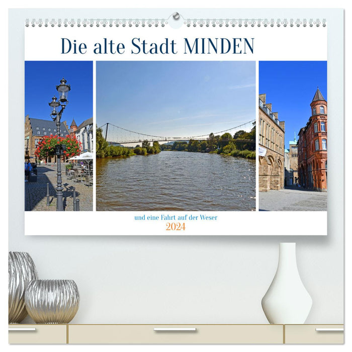 Die alte Stadt MINDEN (CALVENDO Premium Wandkalender 2024)