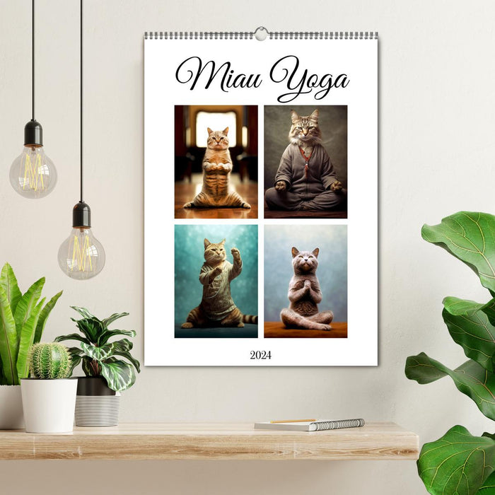 Miau Yoga (CALVENDO Wandkalender 2024)