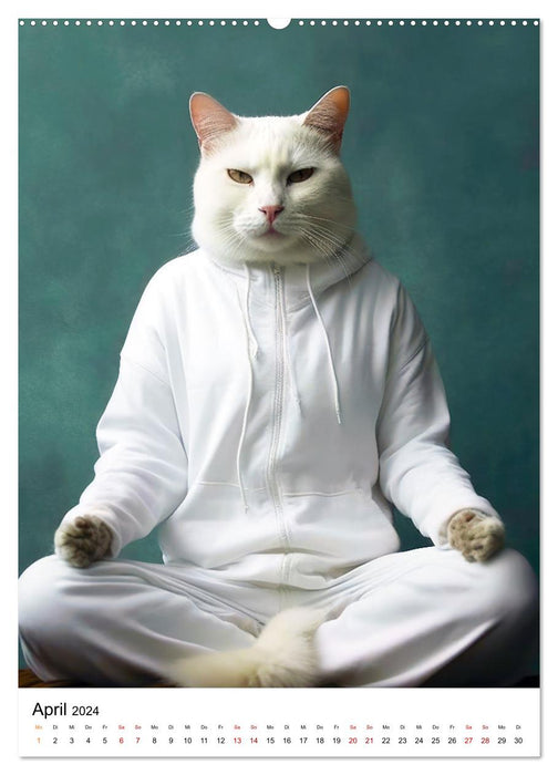 Miau Yoga (CALVENDO Wandkalender 2024)