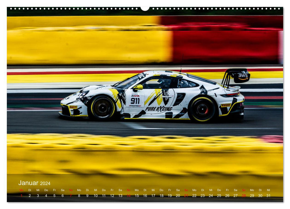Motorsportkunst aus Weissach (CALVENDO Premium Wandkalender 2024)