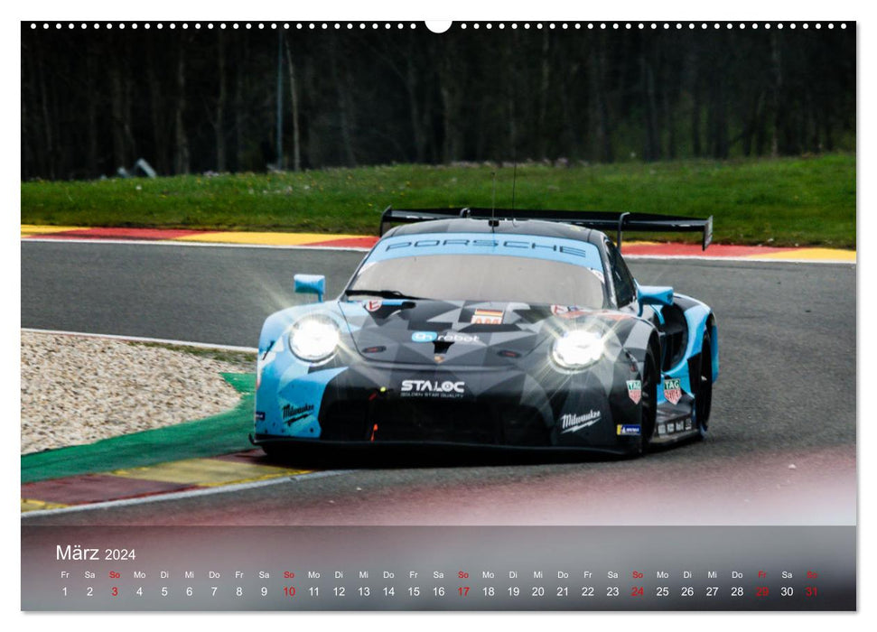 Motorsportkunst aus Weissach (CALVENDO Premium Wandkalender 2024)