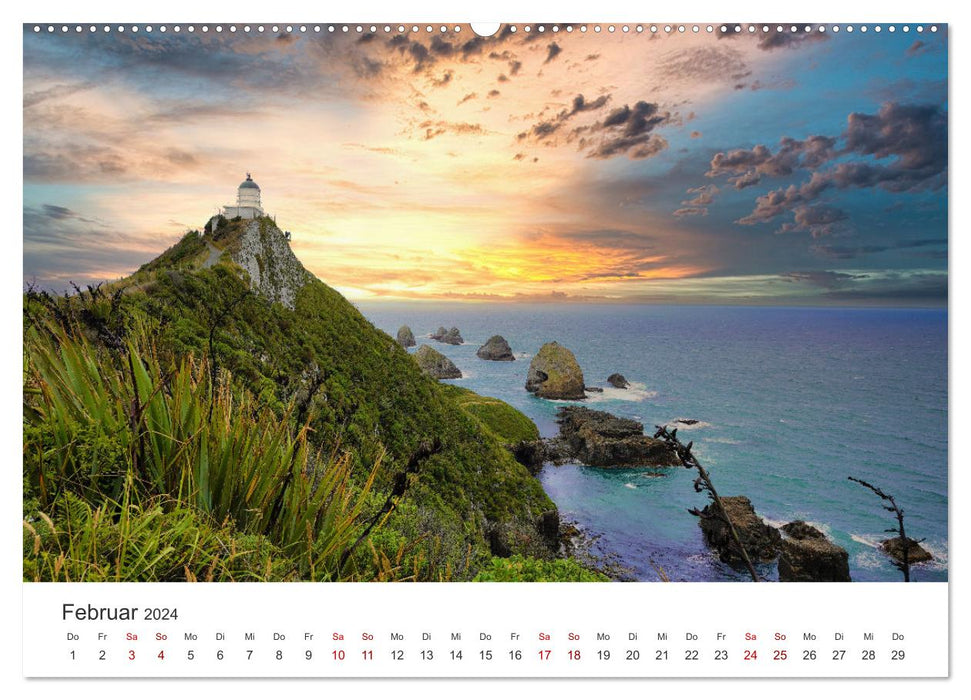 Neuseeland Trauminsel im Südpazifik (CALVENDO Wandkalender 2024)