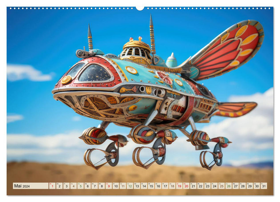 Luftschiff-Fantasie (CALVENDO Premium Wandkalender 2024)