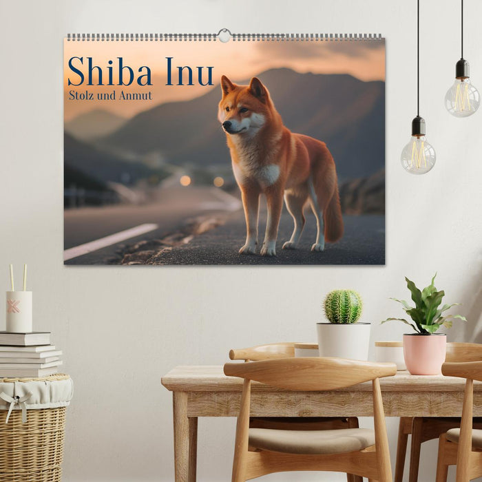 Shiba Inu - Stolz und Anmut (CALVENDO Wandkalender 2024)