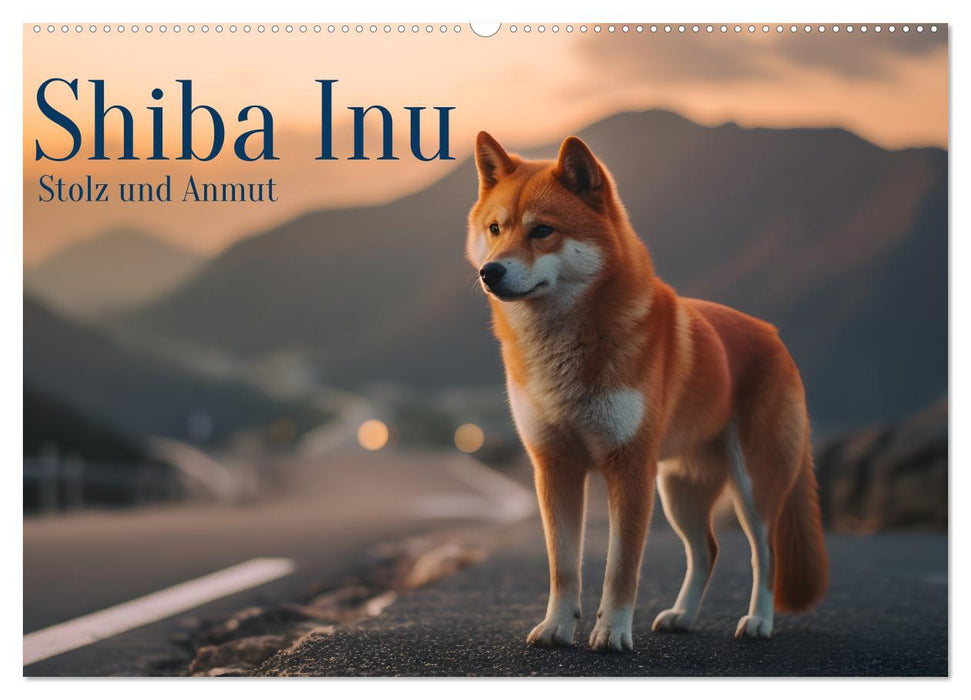 Shiba Inu - Stolz und Anmut (CALVENDO Wandkalender 2024)