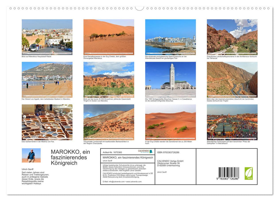 MAROKKO, ein faszinierendes Königreich (CALVENDO Premium Wandkalender 2024)