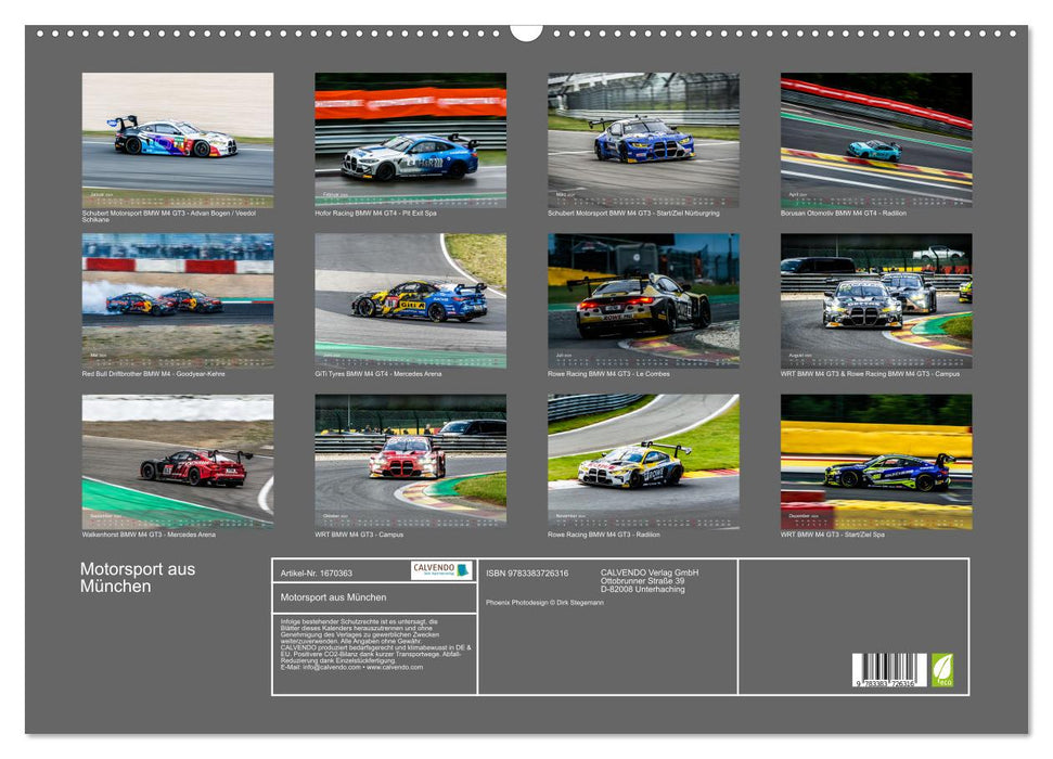 Motorsport aus München (CALVENDO Wandkalender 2024)
