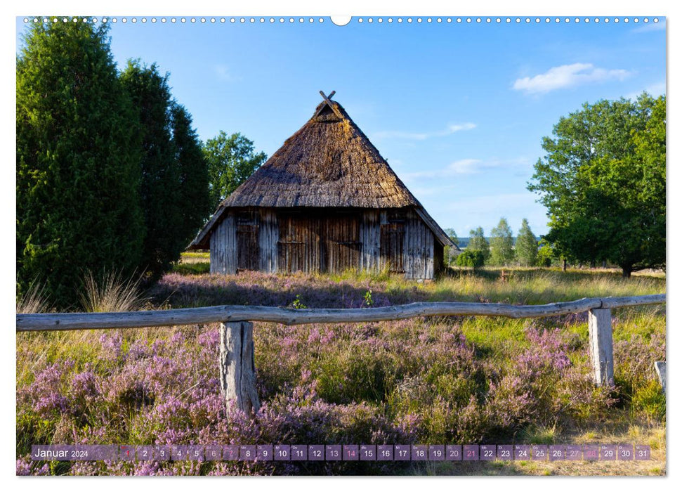 Im Blütenrausch der Lüneburger Heide (CALVENDO Wandkalender 2024)