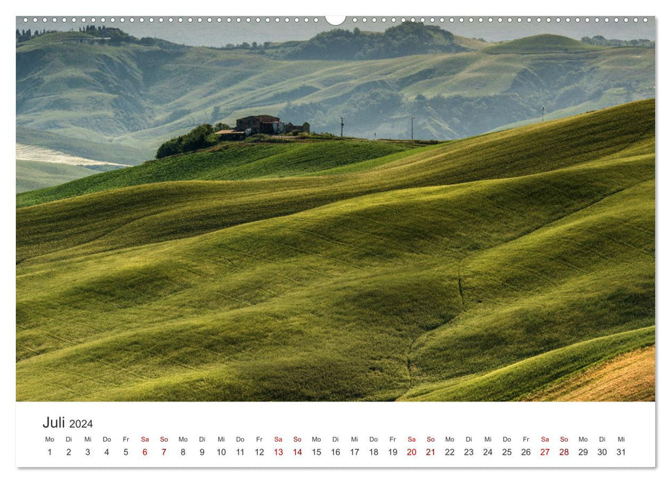 Grüne Farbtöne Toskana (CALVENDO Premium Wandkalender 2024)