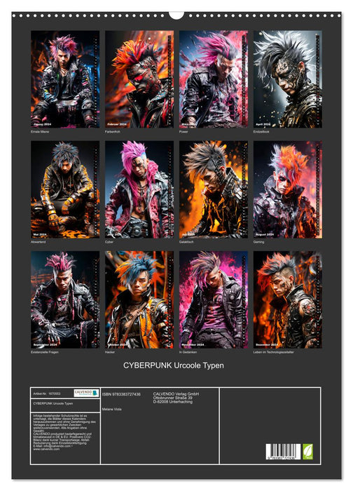 CYBERPUNK Urcoole Typen (CALVENDO Wandkalender 2024)
