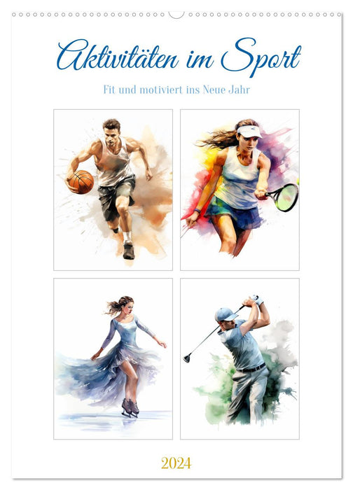 Aktivitäten im Sport (CALVENDO Wandkalender 2024)