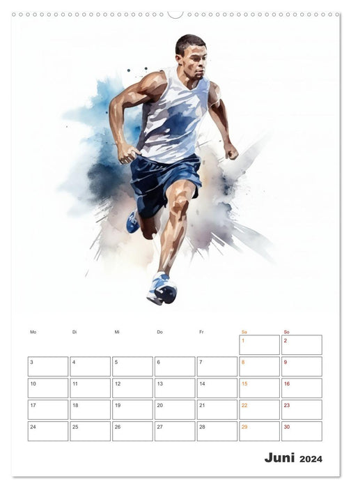 Aktivitäten im Sport (CALVENDO Premium Wandkalender 2024)