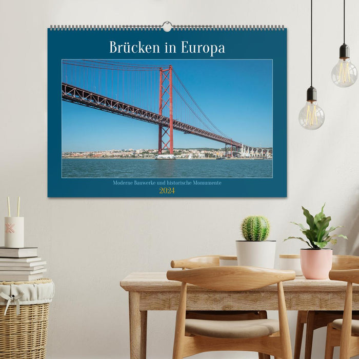 Brücken in Europa (CALVENDO Wandkalender 2024)