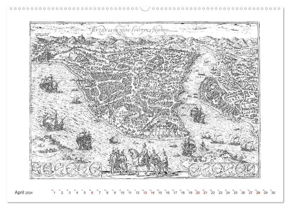 Istanbul - Hauptstadt des osmanischen Reiches seit 1453 (CALVENDO Wandkalender 2024)