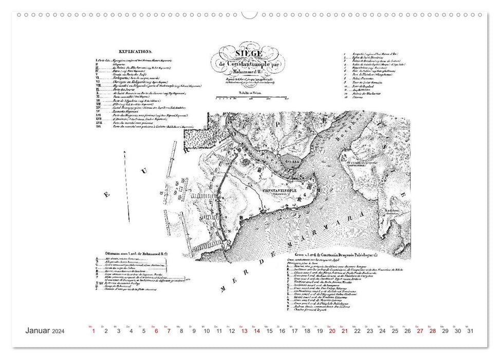 Istanbul - Hauptstadt des osmanischen Reiches seit 1453 (CALVENDO Premium Wandkalender 2024)