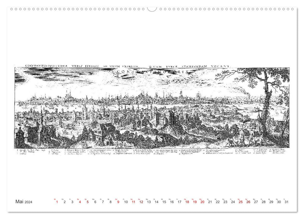 Istanbul - Hauptstadt des osmanischen Reiches seit 1453 (CALVENDO Premium Wandkalender 2024)