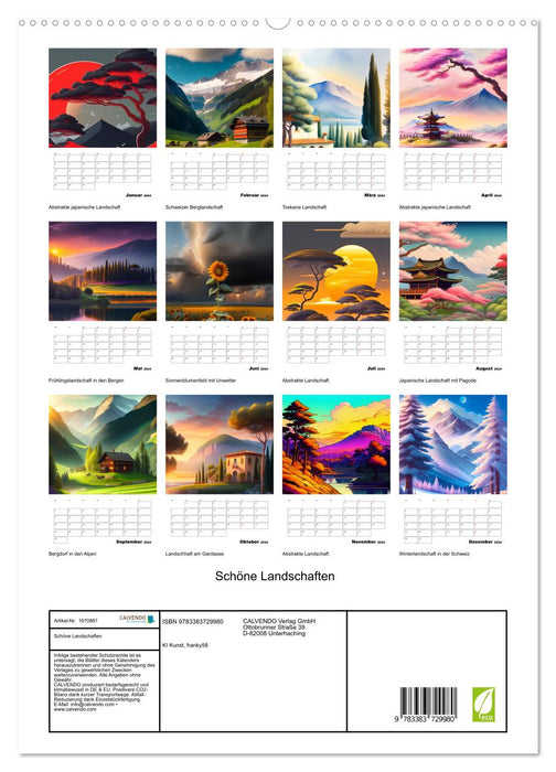 Schöne Landschaften (CALVENDO Premium Wandkalender 2024)