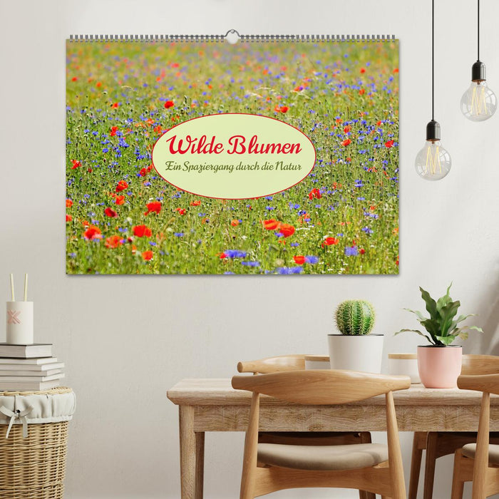 Wilde Blumen - ein Spaziergang durch die Natur (CALVENDO Wandkalender 2024)