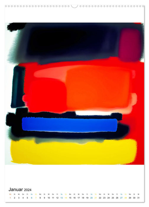 Modern ART Farbkompositionen (CALVENDO Wandkalender 2024)