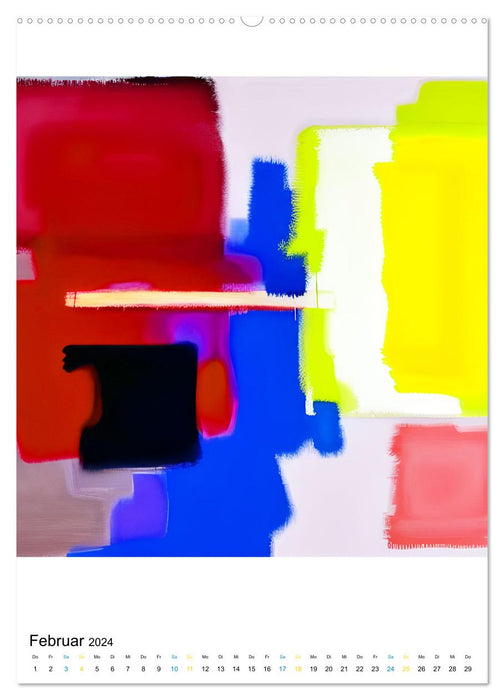 Modern ART Farbkompositionen (CALVENDO Wandkalender 2024)