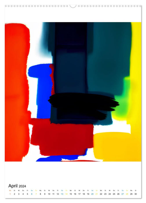 Modern ART Farbkompositionen (CALVENDO Premium Wandkalender 2024)