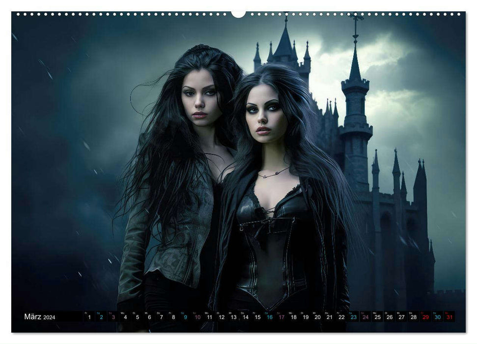 Vampire Nachtkreaturen (CALVENDO Wandkalender 2024)