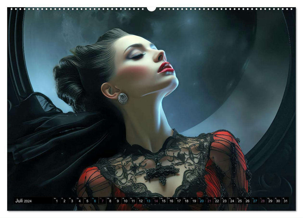 Vampire Nachtkreaturen (CALVENDO Premium Wandkalender 2024)