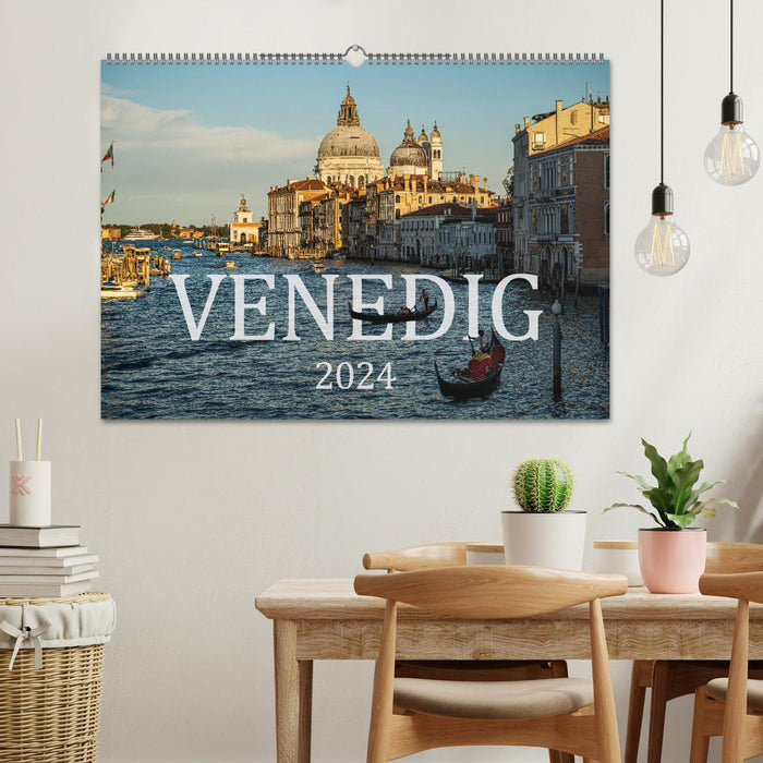 Venedig: Ein Jahr in der Lagunenstadt (CALVENDO Wandkalender 2024)