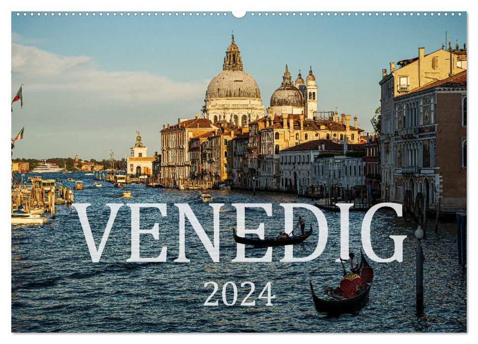 Venedig: Ein Jahr in der Lagunenstadt (CALVENDO Wandkalender 2024)