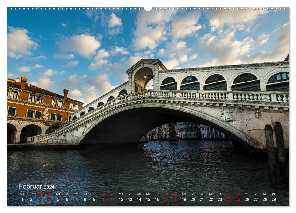 Venedig: Ein Jahr in der Lagunenstadt (CALVENDO Wandkalender 2024)