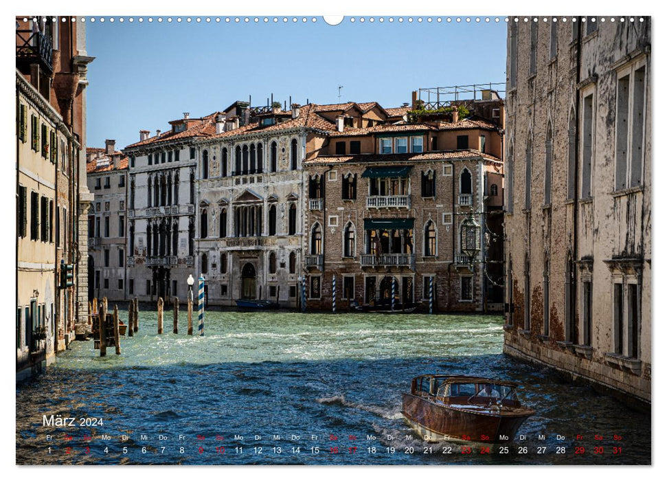 Venedig: Ein Jahr in der Lagunenstadt (CALVENDO Wandkalender 2024)