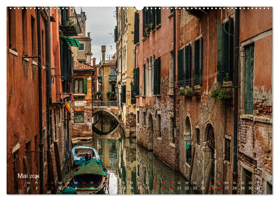 Venedig: Ein Jahr in der Lagunenstadt (CALVENDO Wandkalender 2024)