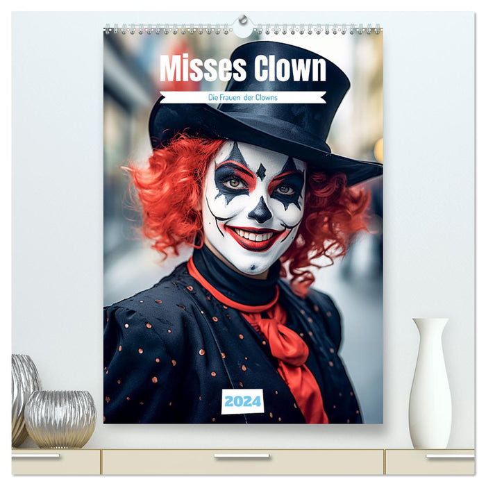 Misses Clown (CALVENDO Premium Wandkalender 2024)