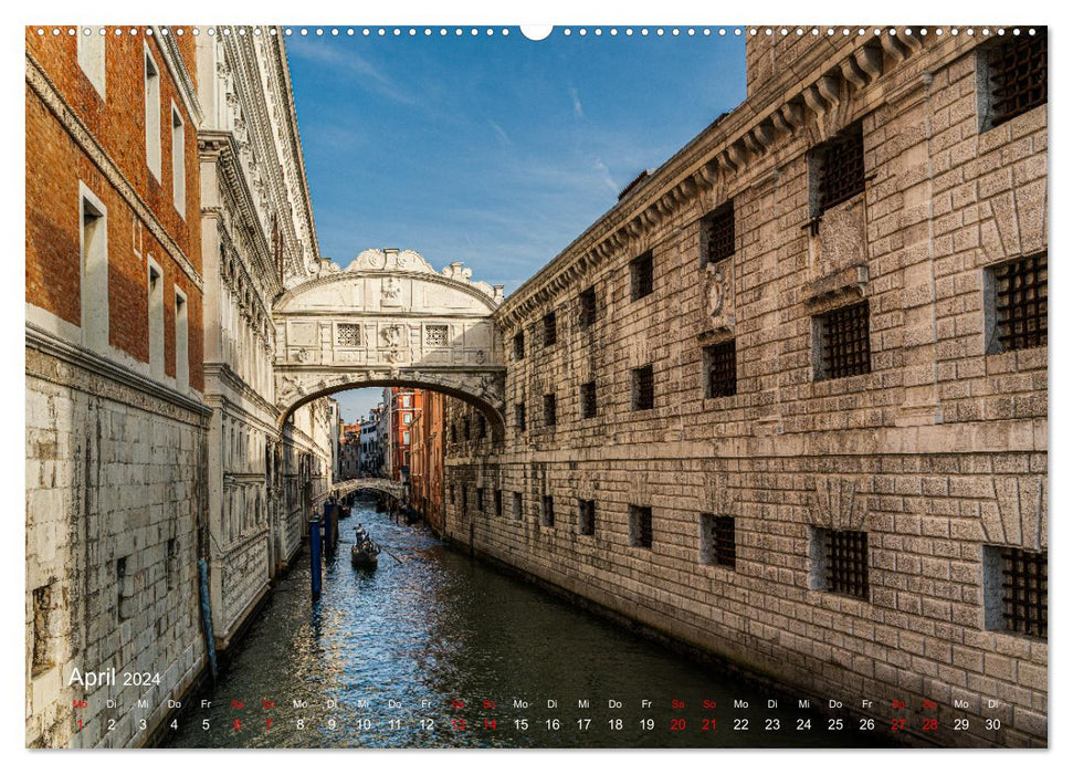 Venedig: Ein Jahr in der Lagunenstadt (CALVENDO Premium Wandkalender 2024)