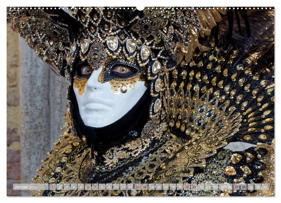 neunziggrad I photoart: venezia carnevale (CALVENDO Wandkalender 2024)