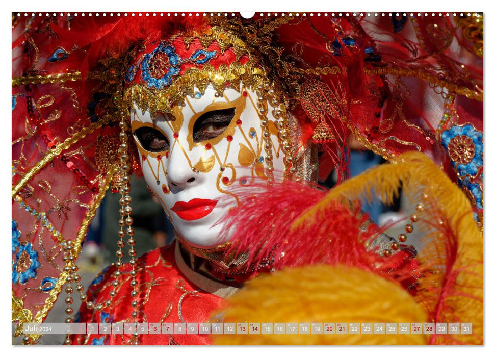 neunziggrad I photoart: venezia carnevale (CALVENDO Premium Wandkalender 2024)